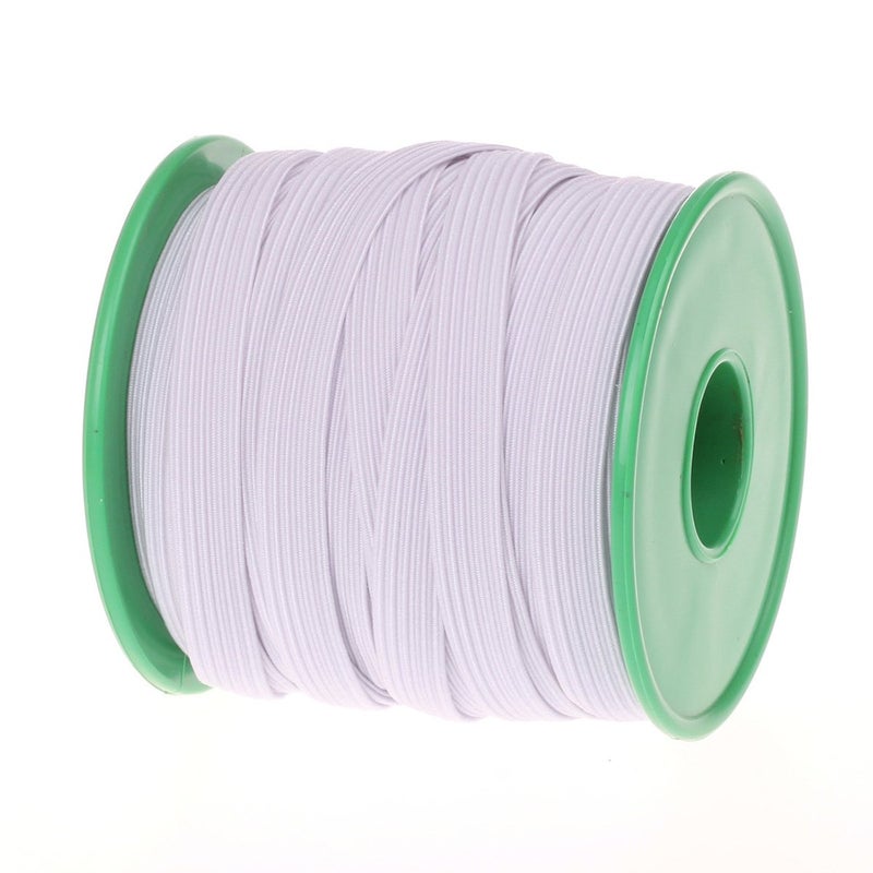 COTOWIN 3/8-inch White Braided Polyester Elastic Roll (24 Yards) - Image 2